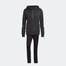 Agasalho Adidas 3 Listras Masculino - Preto+Branco
